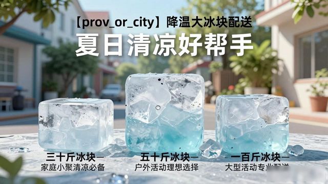 衡水降温大冰块配送_海鲜排档降温解决方案_高温天气大冰块配送